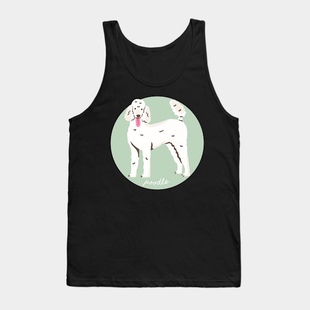 Poodle Dog Breed Cursive Graphic Tank Top by PoliticalBabes